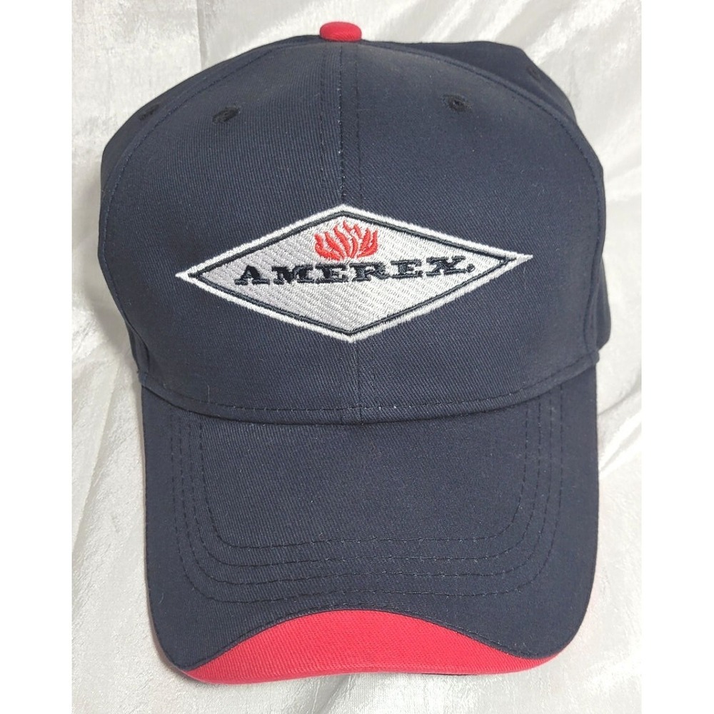 HIT 100% Cotton Amerex Fire Extinguisher Embroidered Adjustable Hat - Black